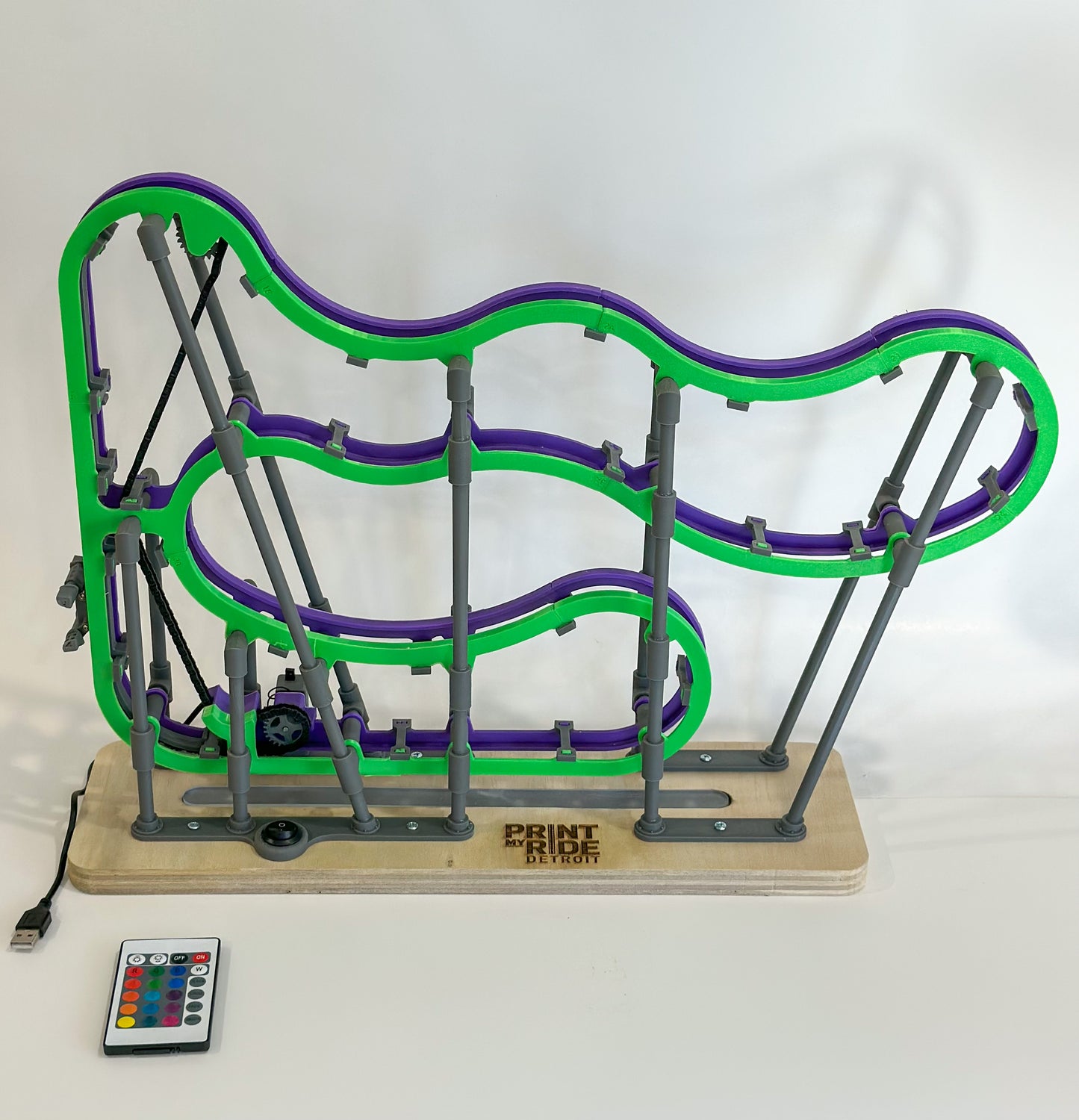 Working Model Roller Coaster - Free Spin