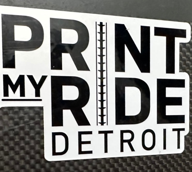 Print My Ride Detroit Sticker