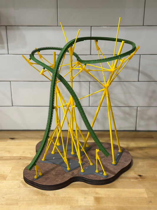 Cheetah Tree Top Element Static Desktop Roller Coaster Model Kit