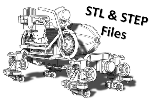 Digital Download - Motorbike Adventure 3D Printing STL & STEP Files